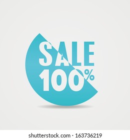 100 sale  icon