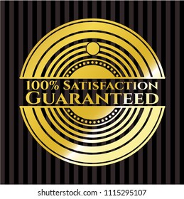 100% Satisfaction Guaranteed golden badge