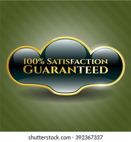 100% Satisfaction Guaranteed golden badge