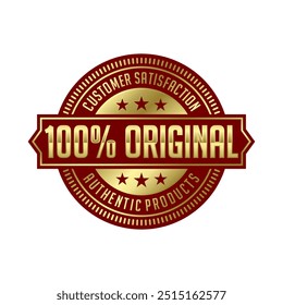 100% de satisfacción garantizada. Vector de etiqueta de satisfacción 100% aislado en estilo plano. Mejor Vector de etiquetas 100% de satisfacción garantizada para el embalaje del producto. Elegante Vector 100% Satisfaction Label.
