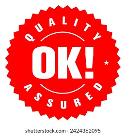 100% Satisfaction Guaranteed OK Quality Assured Badge Seal Icon Stamp Sign Signage Label Sticker Vector EPS PNG Transparent No Background Clip Art Vector EPS PNG 