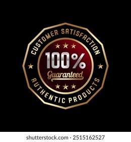 100% Satisfaction Guaranteed. Premium Quality stamp, badge or logo. for icon, logo, label, seal, tag, sign, seal, symbol, badge, stamp, sticker. Vector Illustration.
