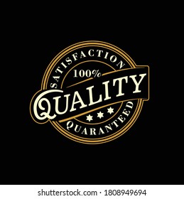 100% Satisfaction Guaranteed  Quality Product Stamp logo design