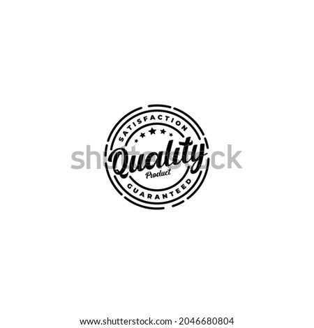100% satisfaction guaranteed quality product stamp logo