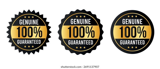 100% satisfacción garantizada sello o etiqueta plana icono diseño	