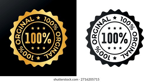 100% satisfacción garantizada sello o etiqueta plana icono diseño