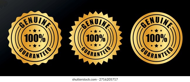 100% satisfacción garantizada sello o etiqueta plana icono diseño