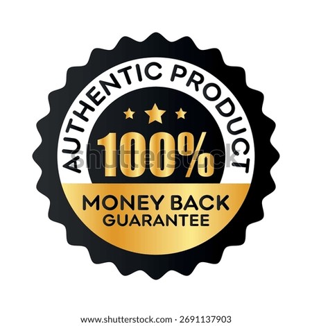 100% satisfaction guaranteed seal or label flat icon design	