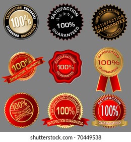 100% Satisfaction Guaranteed Seals