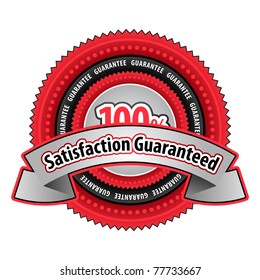100% Satisfaction Guaranteed Sign