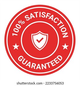 100% Satisfaction Guaranteed vector badges 