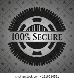 100% Secure dark badge