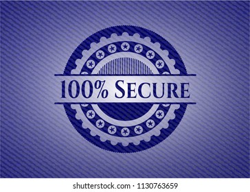 100% Secure with denim texture