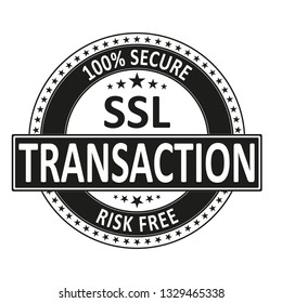 100 secure ssl transaction risk free badge lable
