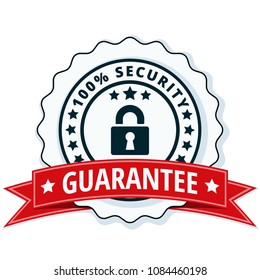 100% Security Guarantee label illustration
