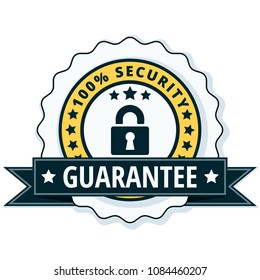 100% Security Guarantee label illustration