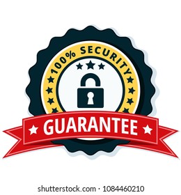 100% Security Guarantee label illustration