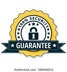 100% Security Guarantee label illustration