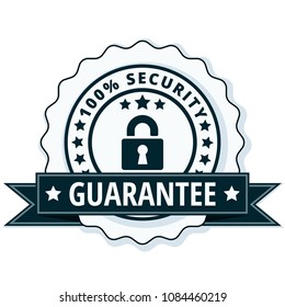 100% Security Guarantee label illustration