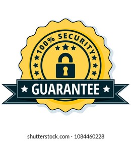 100% Security Guarantee label illustration