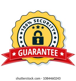 100% Security Guarantee label illustration