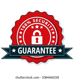100% Security Guarantee label illustration