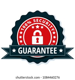 100% Security Guarantee label illustration