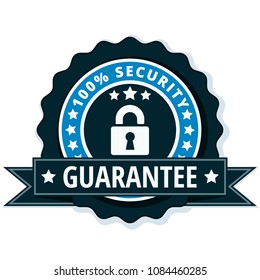 100% Security Guarantee label illustration