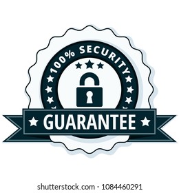 100% Security Guarantee label illustration