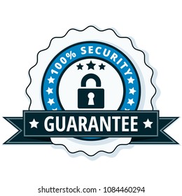 100% Security Guarantee label illustration