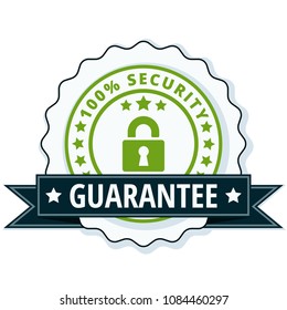 100% Security Guarantee label illustration