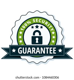 100% Security Guarantee label illustration