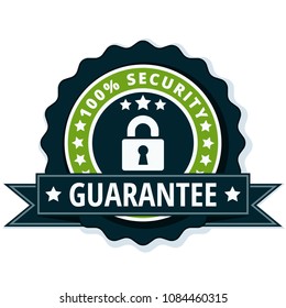 100% Security Guarantee label illustration