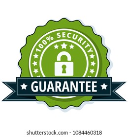100% Security Guarantee label illustration