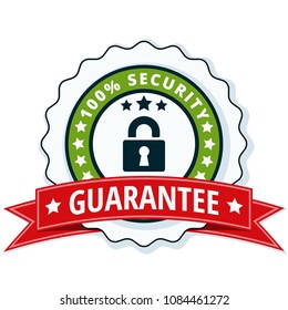 100% Security Guarantee label illustration