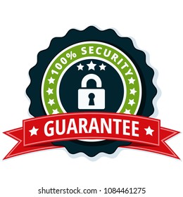 100% Security Guarantee label illustration