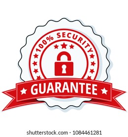 100% Security Guarantee label illustration