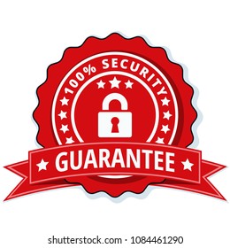 100% Security Guarantee label illustration