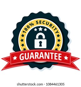 100% Security Guarantee label illustration