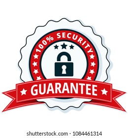 100% Security Guarantee label illustration