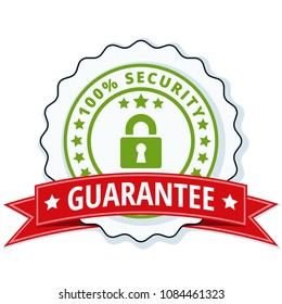 100% Security Guarantee label illustration