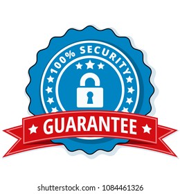 100% Security Guarantee label illustration