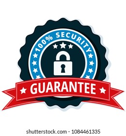 100% Security Guarantee label illustration