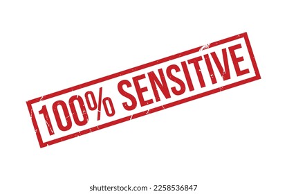 100%-iger sensibler Gummistempel-Siegel-Vektorgrafik