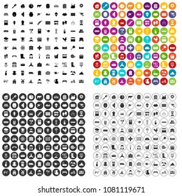 100 set vector in 4 variant for any web design isolated on white