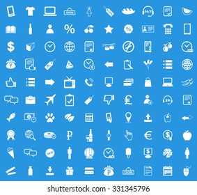 100 Shop icons set