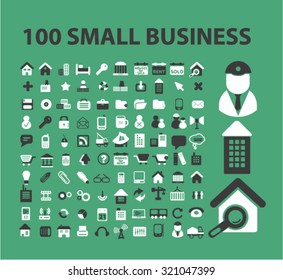 100 small business company icons