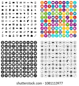 100 smartphone icons set vector in 4 variant for any web design isolated on white