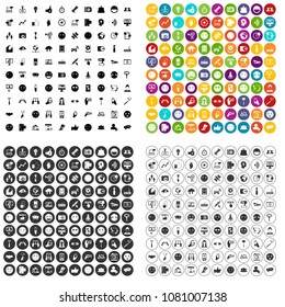 100 social media icons set vector in 4 variant for any web design isolated on white