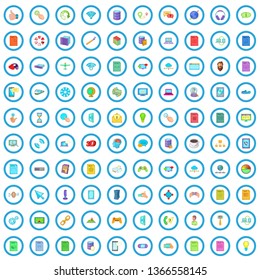 100 software icons set in cartoon style for any design vector illustration